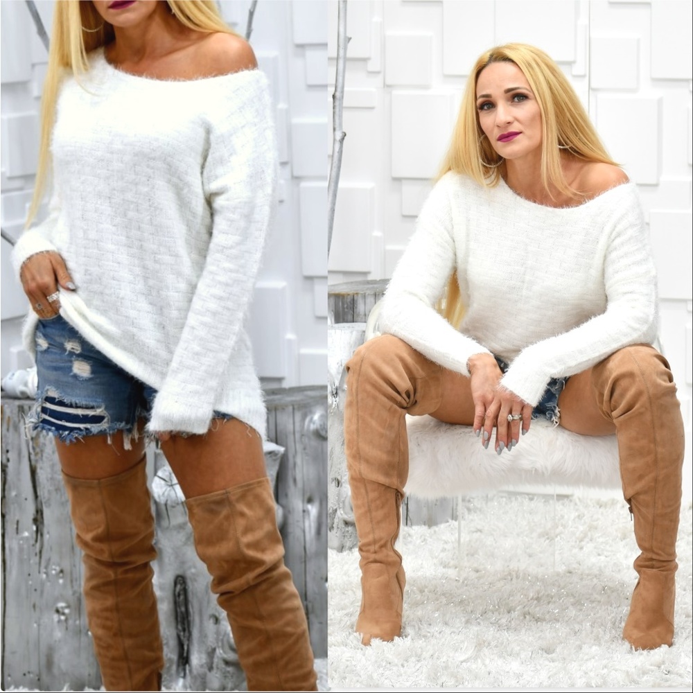 Ultra Soft Fuzzy Knit Sweater - Picture 2 of 4